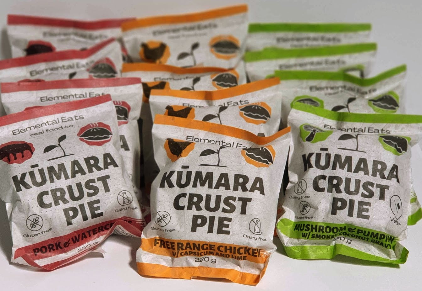 The Kūmara Pie 220 gram - 12 Pack